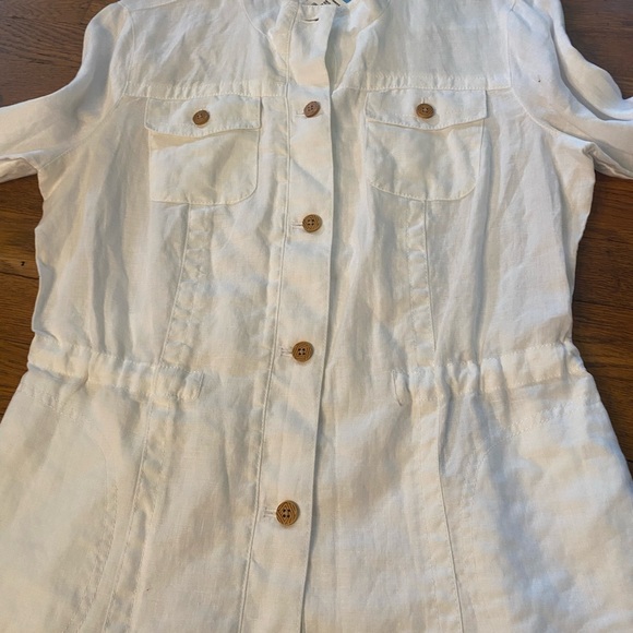 J.McLaughlin Long Sleeve Button Down linen top- NWT - Picture 8 of 8